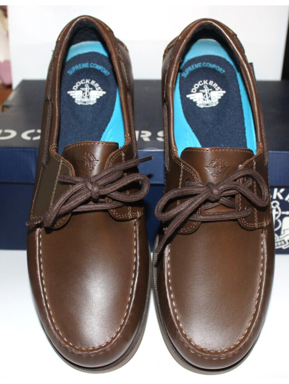 Dockers Dennison Boat Shoes Men's 10.5W Chestnut Business Casual New Box